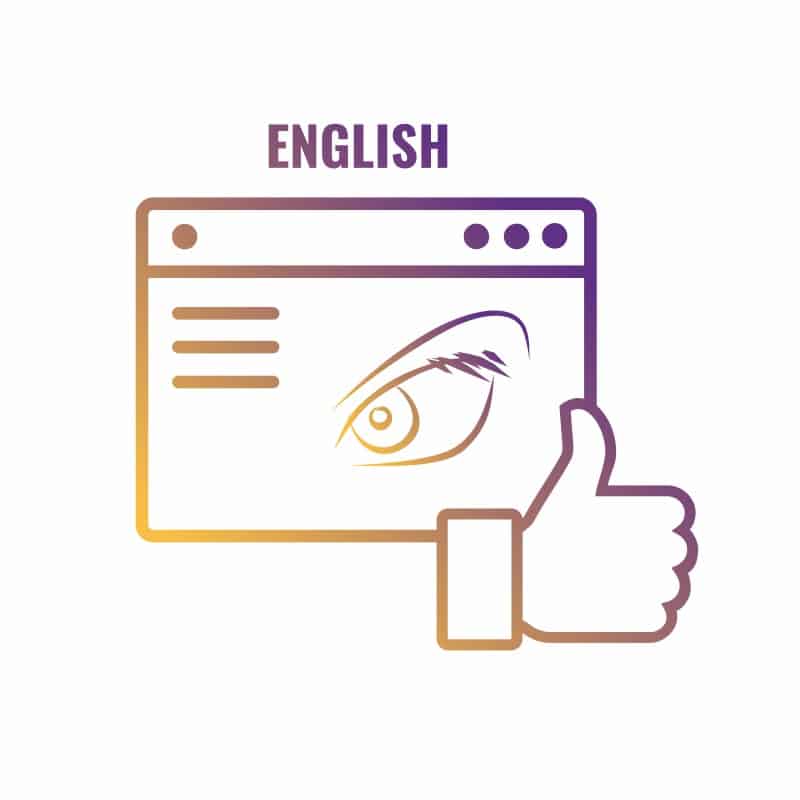 running a facebook page in english